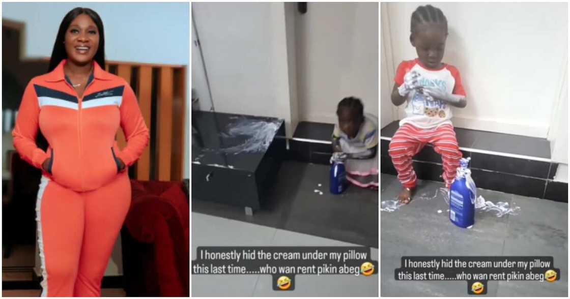 Actress Mercy Johnson and her last born Actress Mercy Johnson and her last born