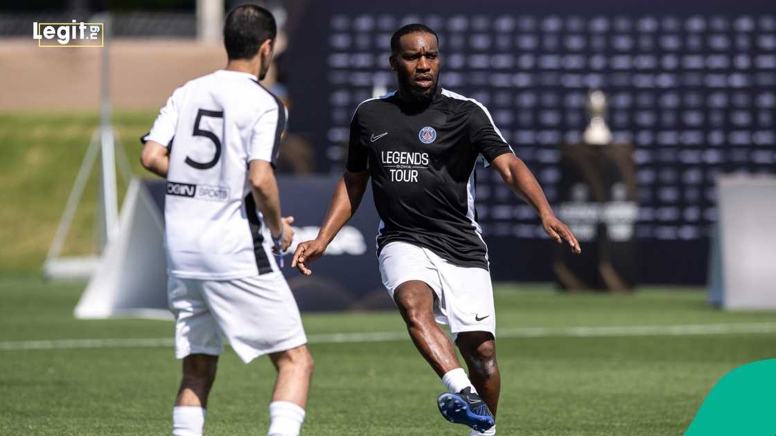 Austin Jay Jay Okocha, PSG, Qatar, beIN Sports, QNB, Football. Austin Jay Jay Okocha, PSG, Qatar, beIN Sports, QNB, Football.