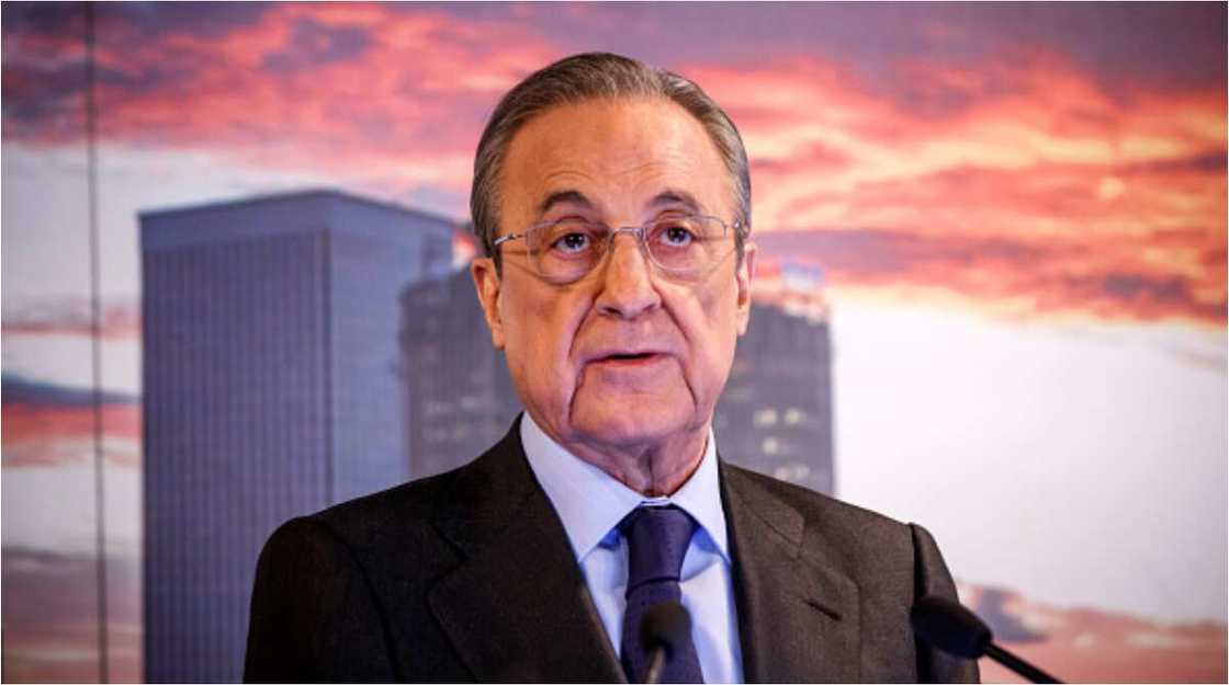 Real Madrid President Perez adamant Super League will go on as planned Real Madrid President Perez adamant Super League will go on as planned