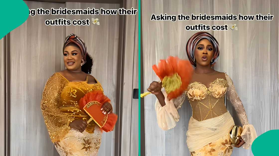 Bridesmaids look beautiful in their dresses Bridesmaids look beautiful in their dresses