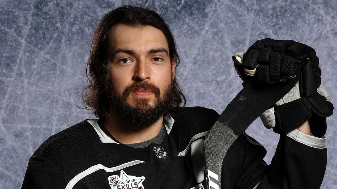 Drew Doughty of the Los Angeles Kings poses for a portrait Drew Doughty of the Los Angeles Kings poses for a portrait