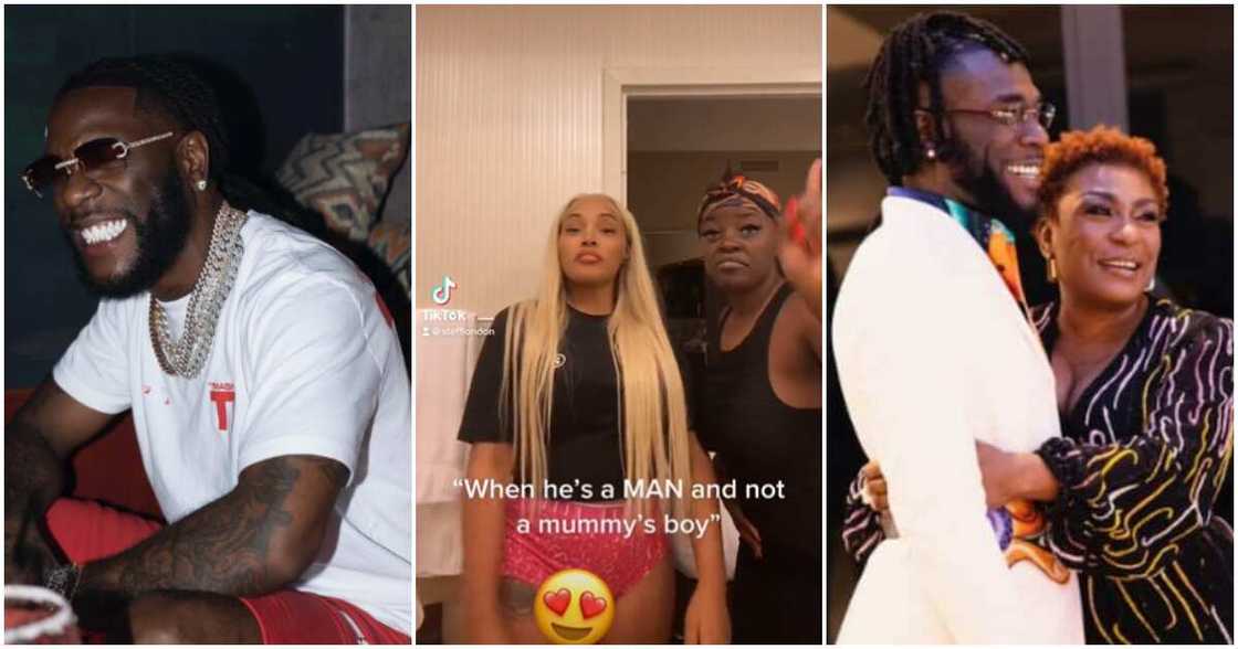 Photos of Burna Boy, his ex Stefflon Don and his mum