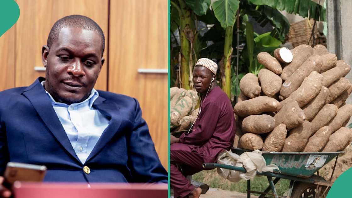 Reactions as man shares price of old tuber of yam