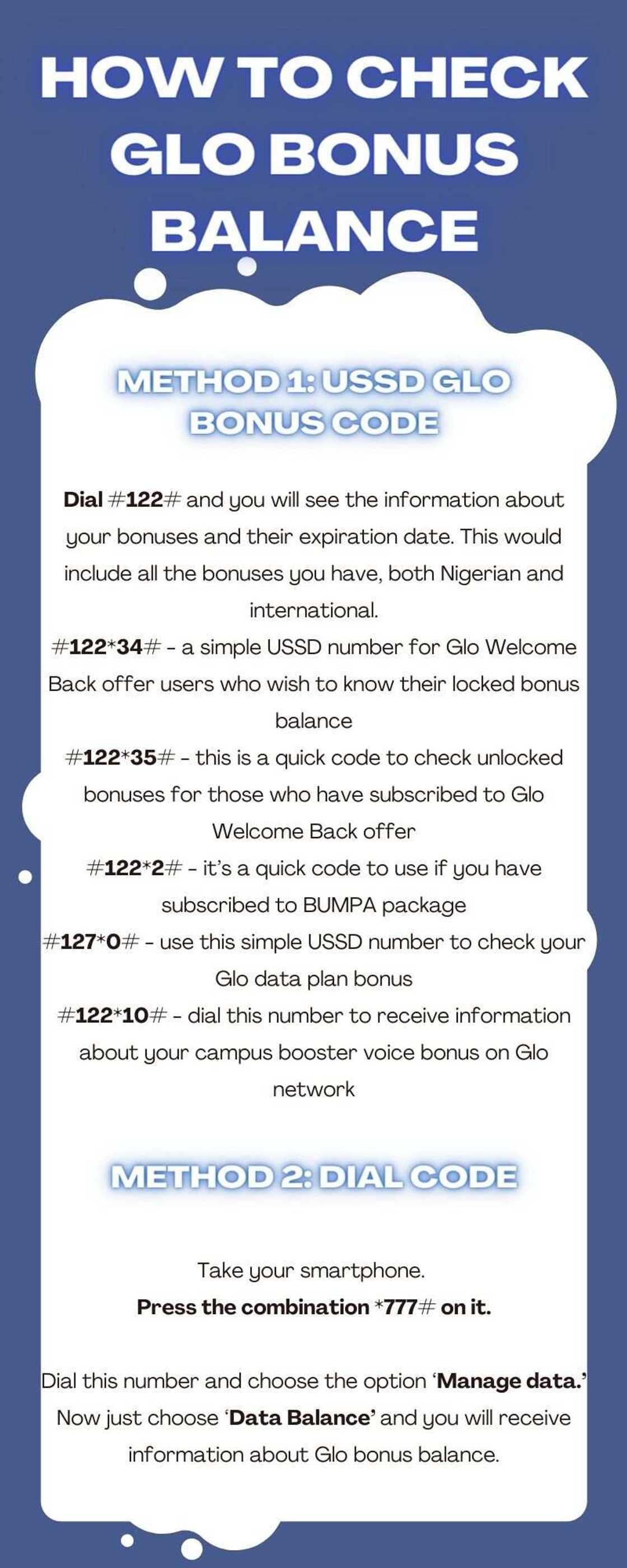 How to check Glo bonus balance How to check Glo bonus balance