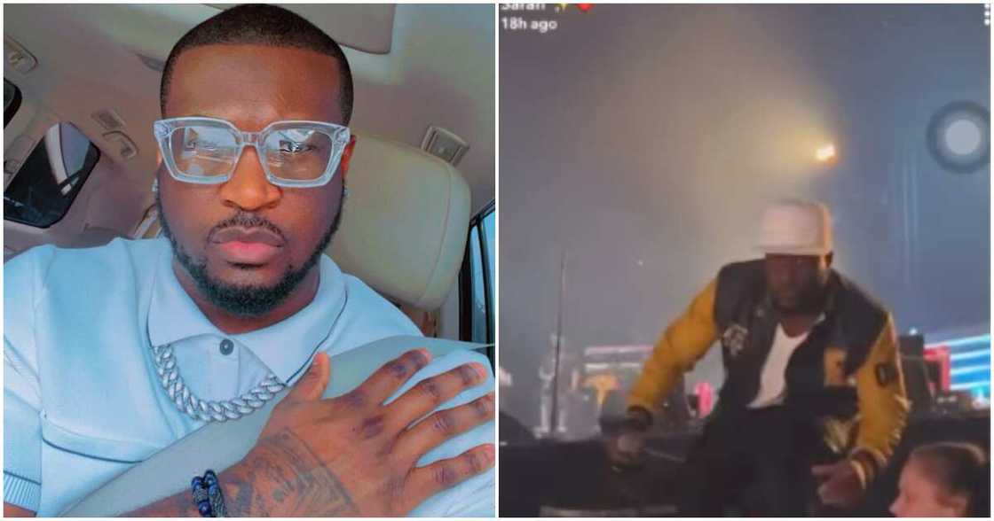 Peter PSquare, Peter PSquare kisses female fan Peter PSquare, Peter PSquare kisses female fan