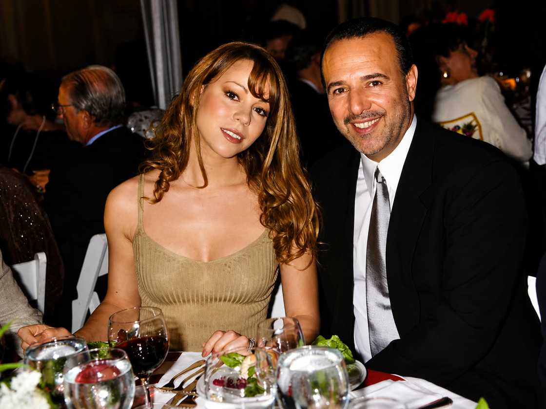 Mariah Carey and Tommy Mottola at an event