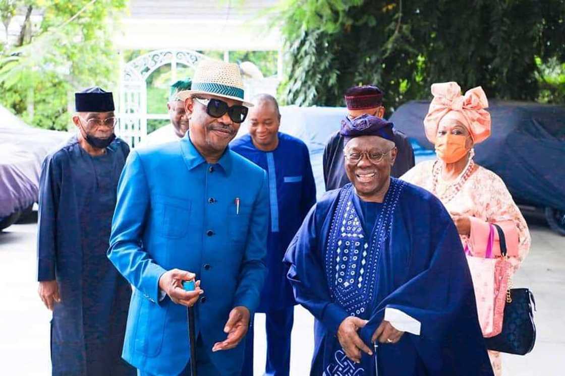 Gwamna Wike da Chief Olabode George. Gwamna Wike da Chief Olabode George.