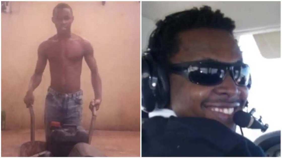 Yadda na zama direban jirgin sama daga aikin tura baro - Dan Najeriya ya bada labari mai ban sha'awa Yadda na zama direban jirgin sama daga aikin tura baro - Dan Najeriya ya bada labari mai ban sha'awa