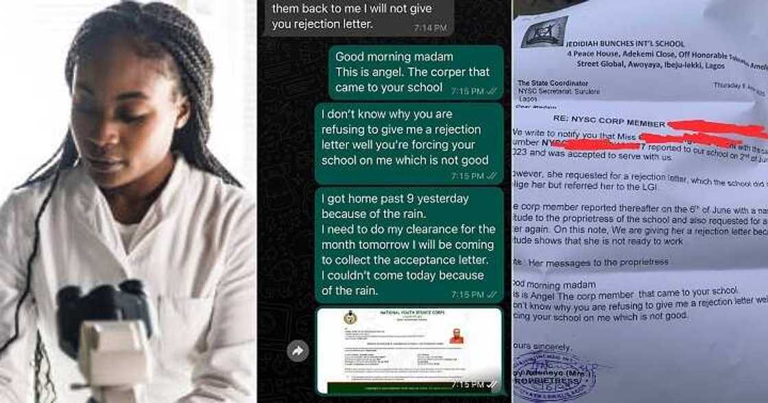 Corps member begs for rejection Corps member begs for rejection