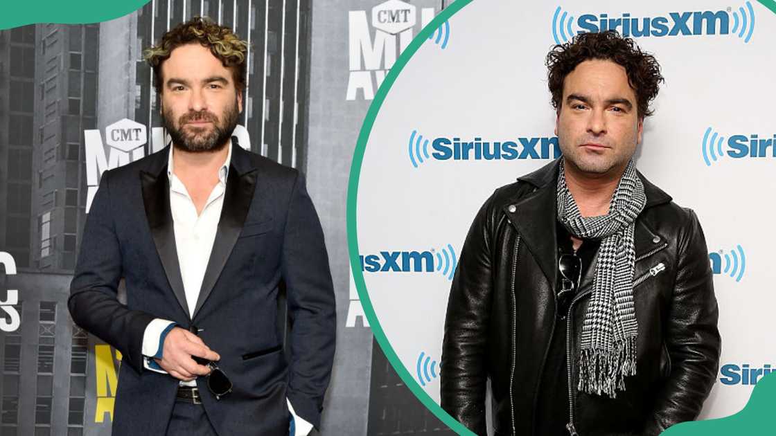 Johnny Galecki in Nashville, Tennessee (L). Johnny Galecki in New York City (R).