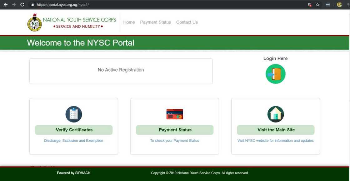 NYSC portal NYSC portal