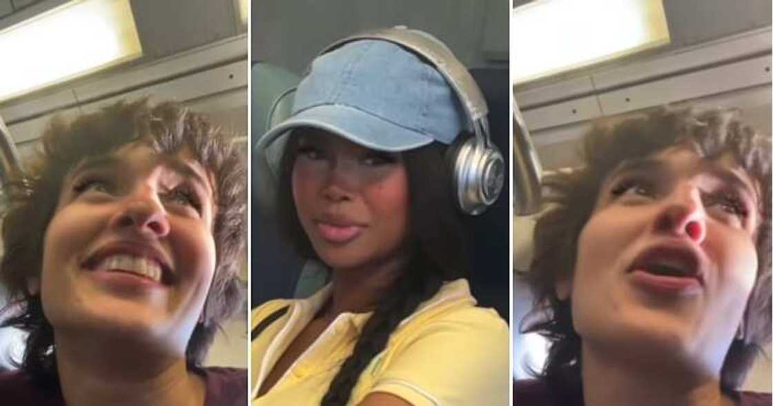 Black lady, oyinbo woman begs for photo, starstruck Black lady, oyinbo woman begs for photo, starstruck