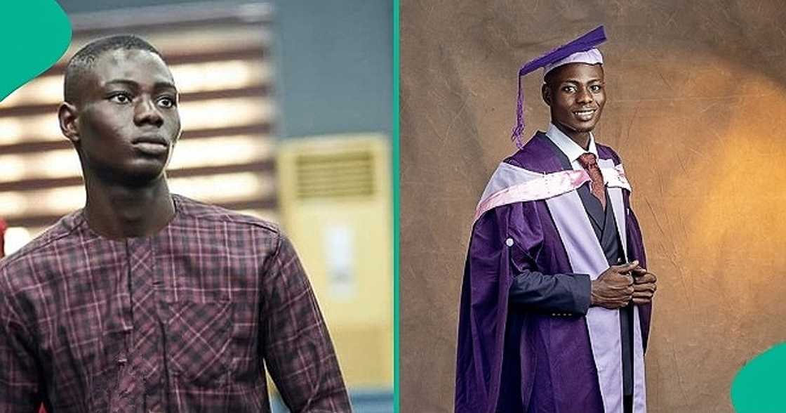 Man gets certificate for graduating as best student in his department Man gets certificate for graduating as best student in his department