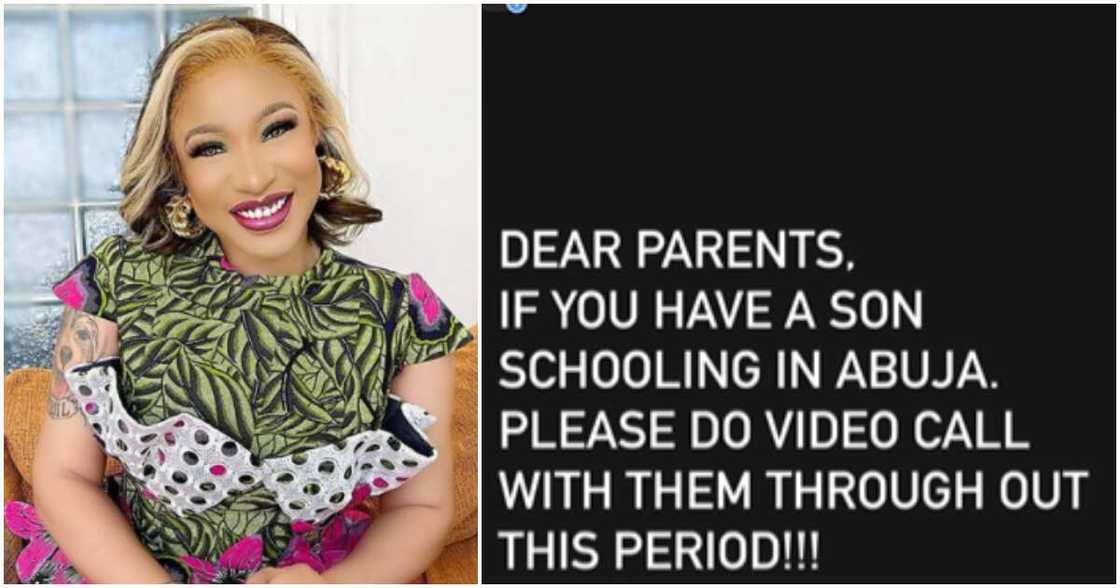 Tonto Dikeh warns parents