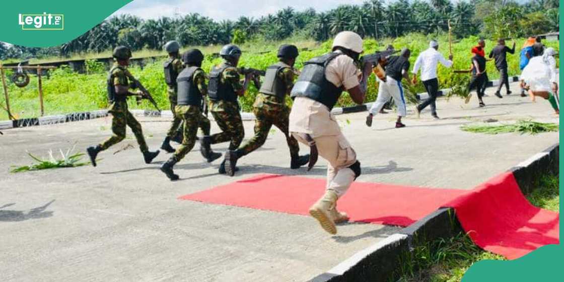 The gun fight was reported to have led to the demise of 30 armed men The gun fight was reported to have led to the demise of 30 armed men