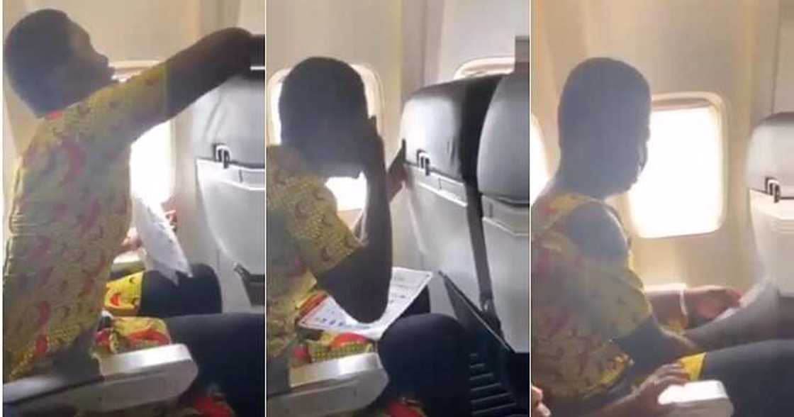 House help flies in an aeroplane, scared, first experience House help flies in an aeroplane, scared, first experience