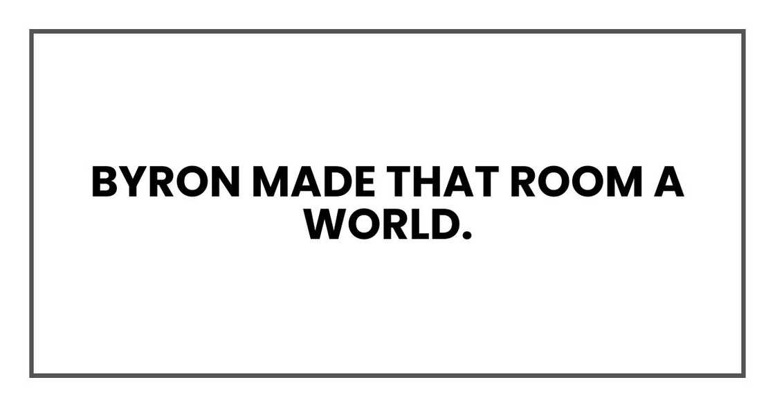 Ray made that room a world. Ray made that room a world.
