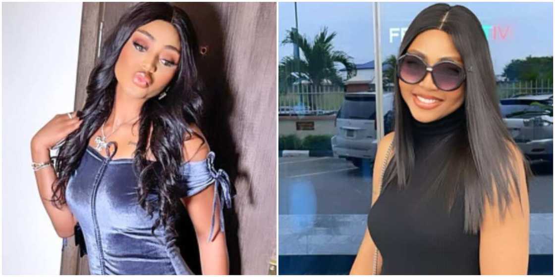 Very risky: Nigerians react as actress Regina Daniels showers her driver with cash behind the wheels Very risky: Nigerians react as actress Regina Daniels showers her driver with cash behind the wheels