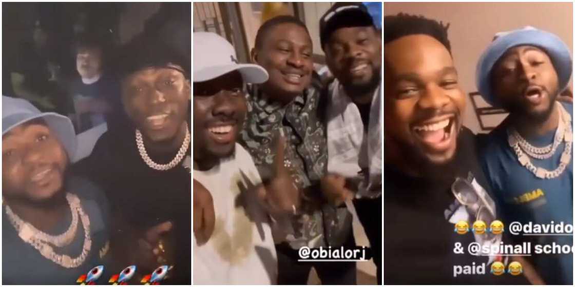 Patoranking, Davido, and DJ Spinall Patoranking, Davido, and DJ Spinall