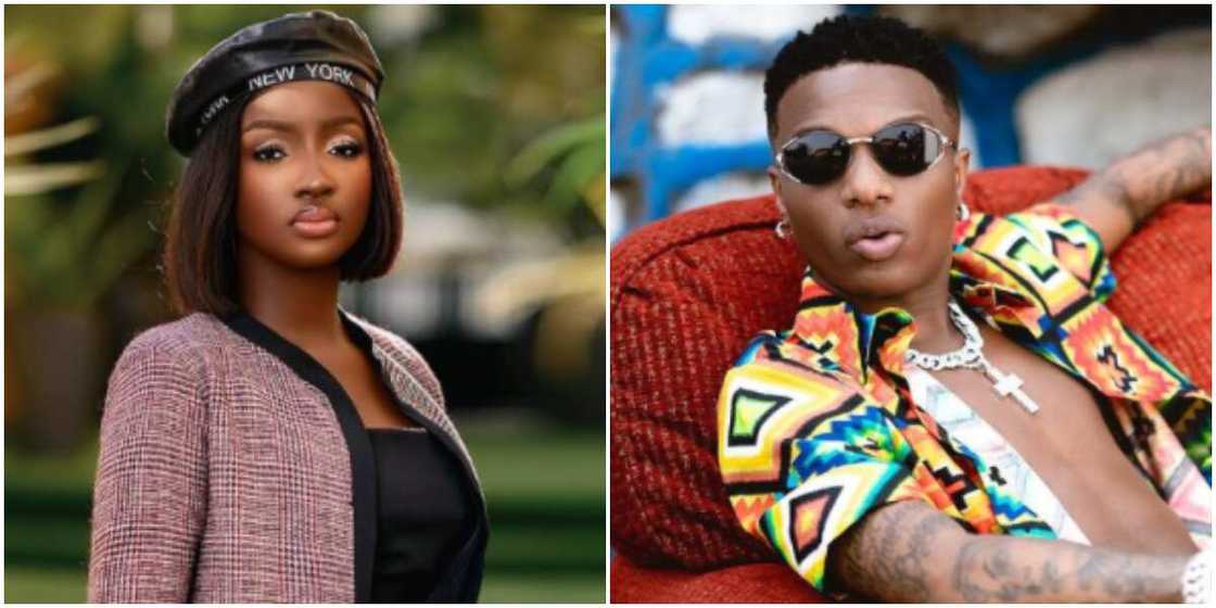 saskay says she met Wizkid saskay says she met Wizkid