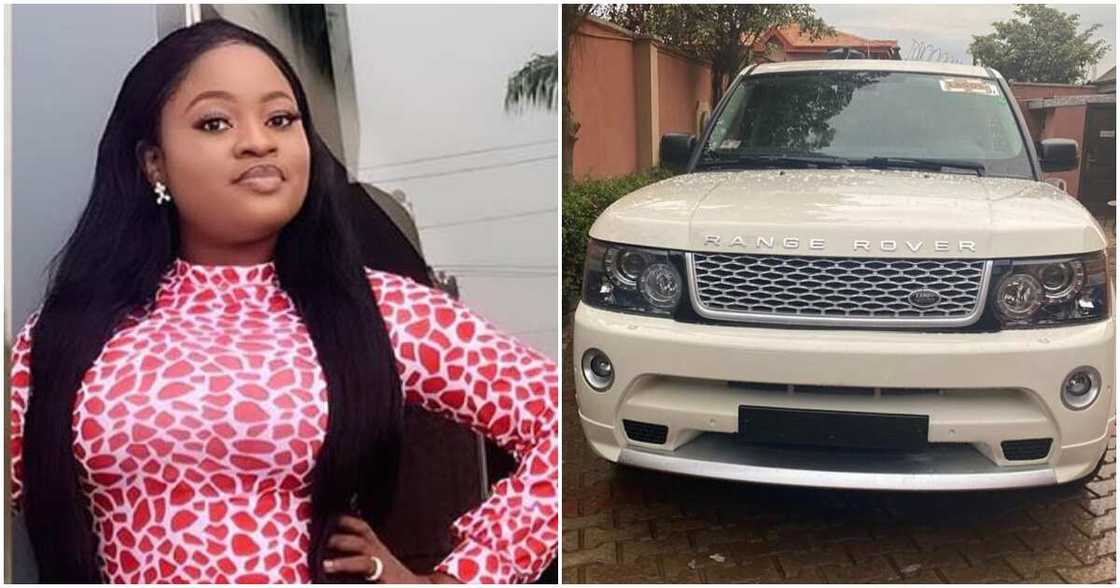Actress Bewaji buys herself a range rover Actress Bewaji buys herself a range rover