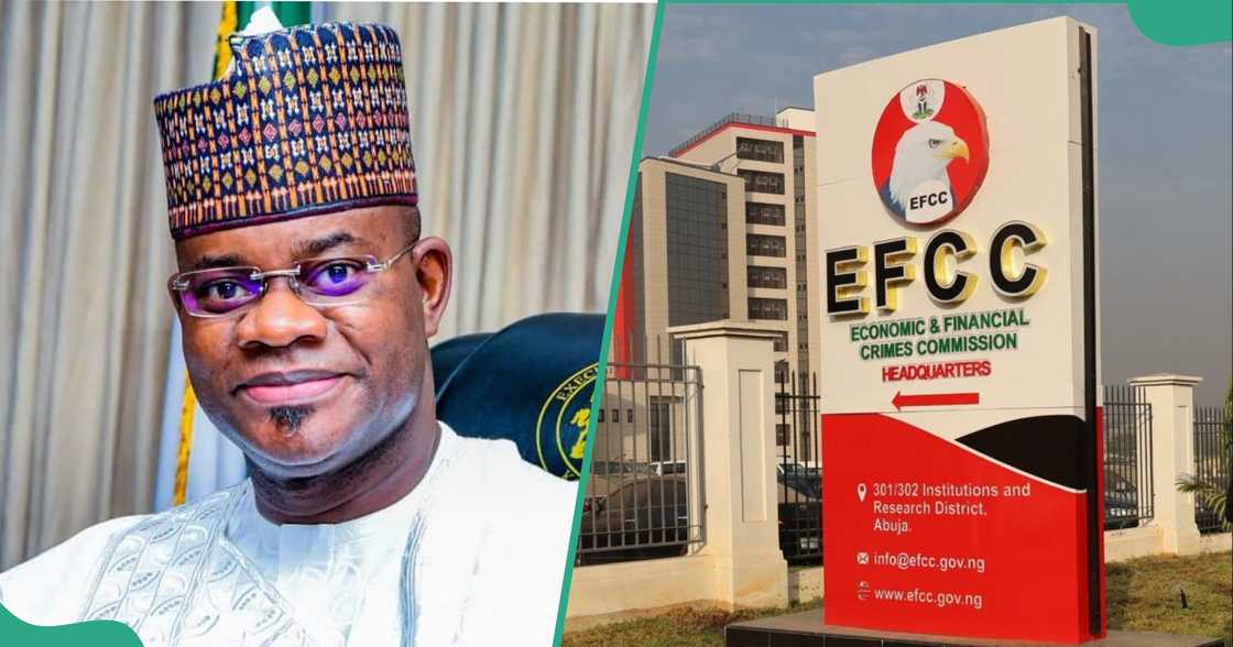 Court denies EFCC request to arraign Yahaya Bello without lawyers Court denies EFCC request to arraign Yahaya Bello without lawyers