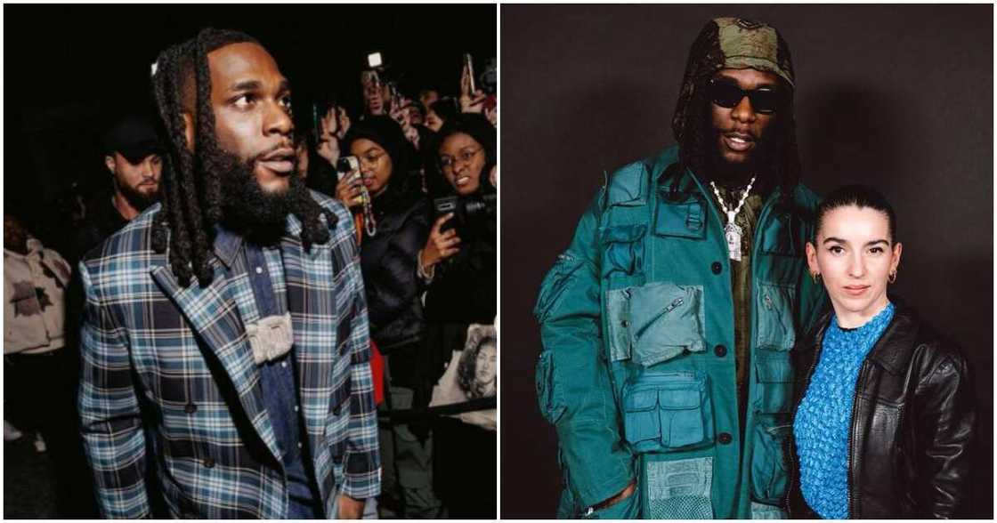 Photos of Burna Boy and French journalist Photos of Burna Boy and French journalist