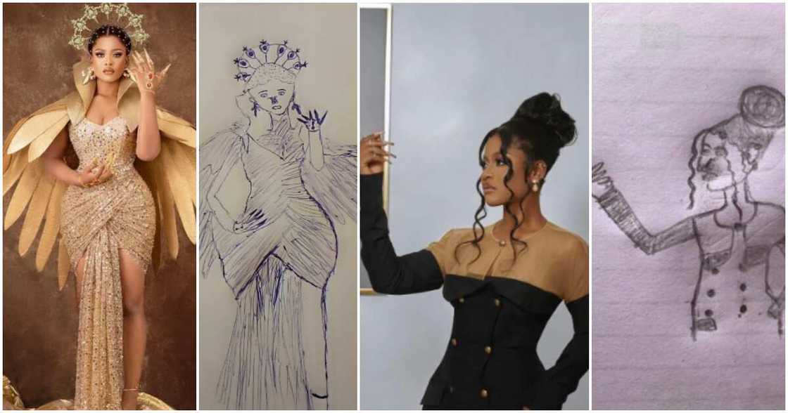 BBNaija star Phyna's fans draw her.