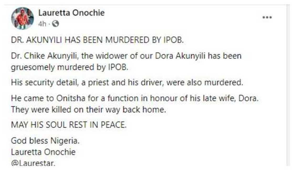 The post by Lauretta Onochie The post by Lauretta Onochie