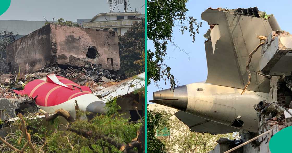 A brave mother saves her 8-month-old son after the Air India plane crashed into their residence. A brave mother saves her 8-month-old son after the Air India plane crashed into their residence.