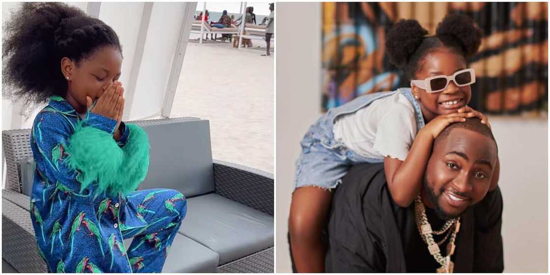 Davido's Imade celebrates her birthday, Davido with his first daughter Imade Adeleke