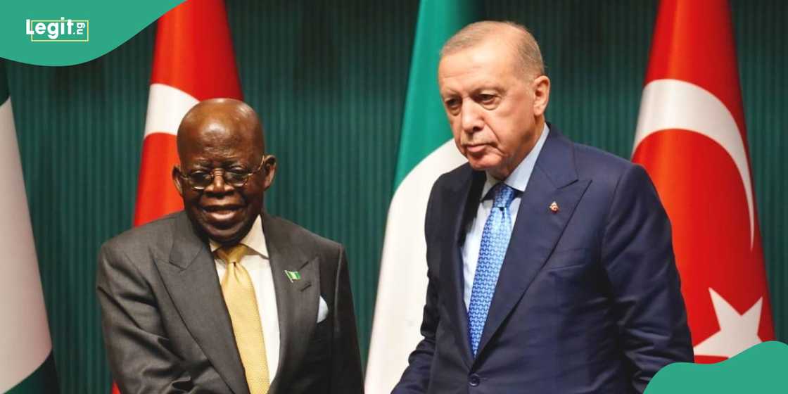 President Bola Ahmed Tinubu and Turkish President Recep Tayyip Erdogan. President Bola Ahmed Tinubu and Turkish President Recep Tayyip Erdogan.