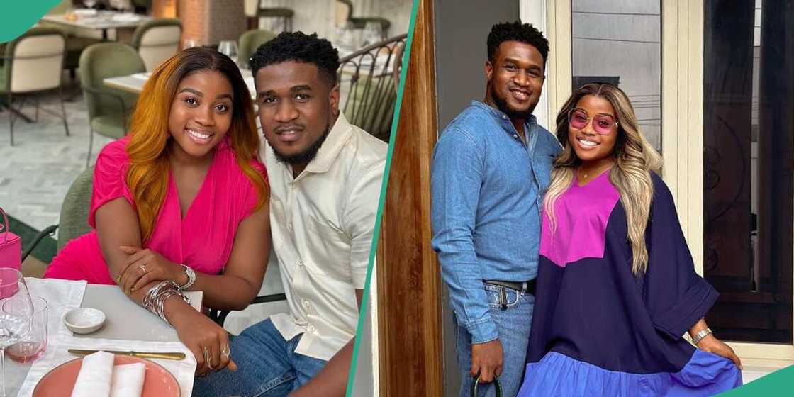 Veekee James and husband wear beautiful outfits Veekee James and husband wear beautiful outfits