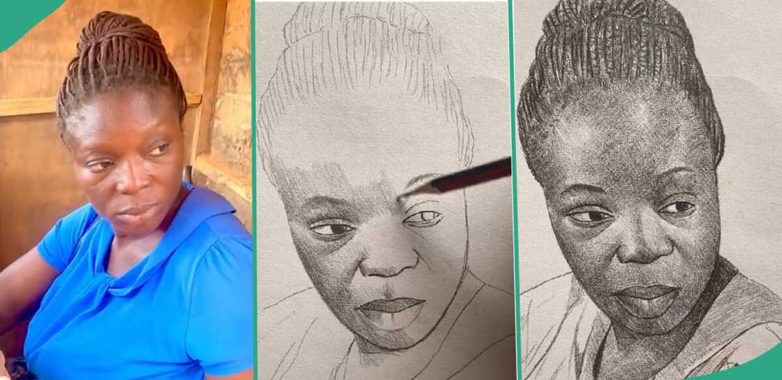 Artist draws POS operator. Artist draws POS operator.