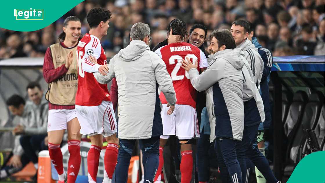 Noni Madueke, Mikel Arteta, Arsenal, UEFA Champions League, Club Brugge.