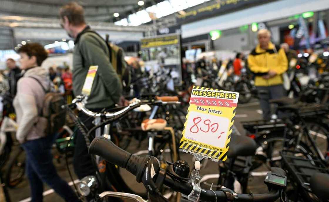 Special offers were on display at this year's bicycle trade fair in Stuttgart, Germany, as industry players tried to unload stocks Special offers were on display at this year's bicycle trade fair in Stuttgart, Germany, as industry players tried to unload stocks