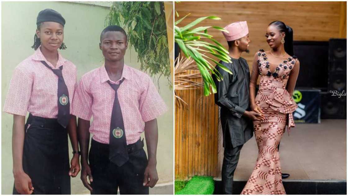 Their school's ties look funny. Their school's ties look funny.