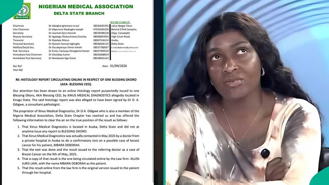 A lawyer reacts as doctor releases statement on Blessing CEO's cancer claim