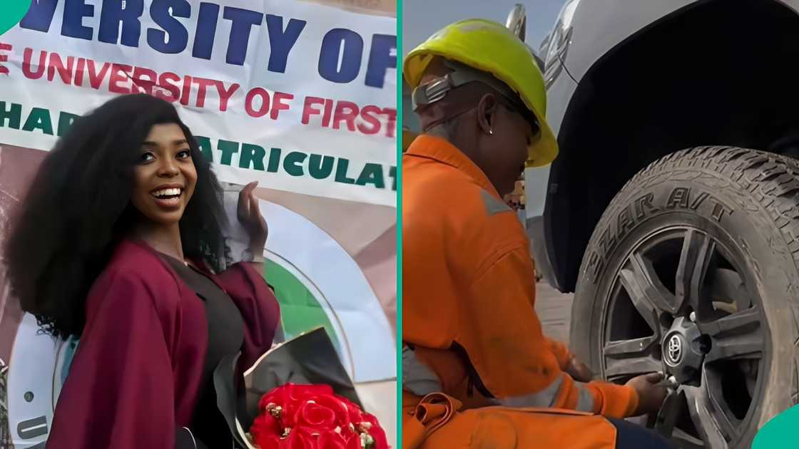 Female Mechanic Who Wrote UTME Twice Gains Admission into University of Lagos, Shares Story Female Mechanic Who Wrote UTME Twice Gains Admission into University of Lagos, Shares Story