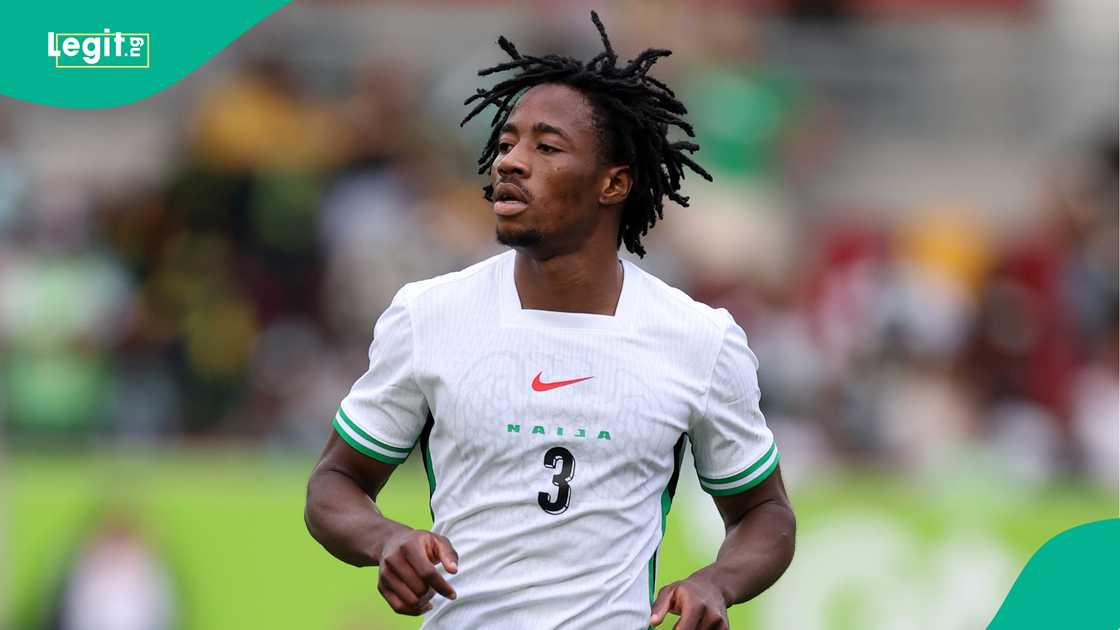 Benjamin Fredrick, Super Eagles, Nigeria, Gtech Community Stadium, Jamaica, Brentford, Unity Cup. Benjamin Fredrick, Super Eagles, Nigeria, Gtech Community Stadium, Jamaica, Brentford, Unity Cup.