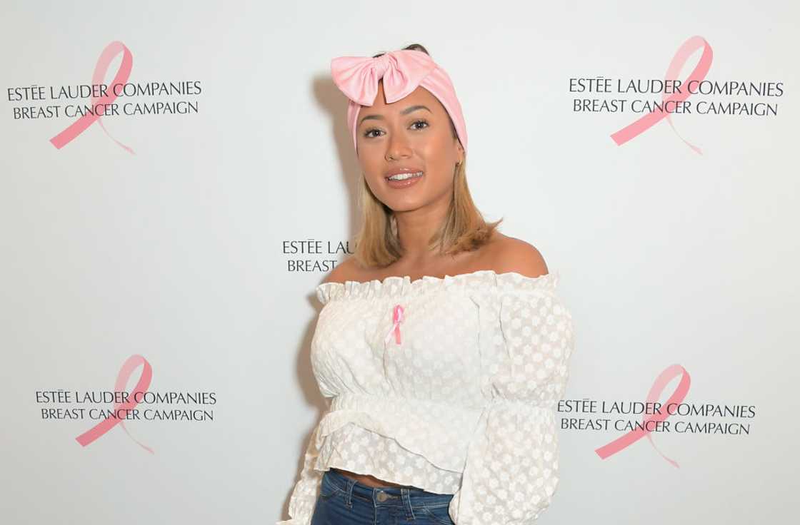 Kaz Crossley attends a cancer campaign Kaz Crossley attends a cancer campaign