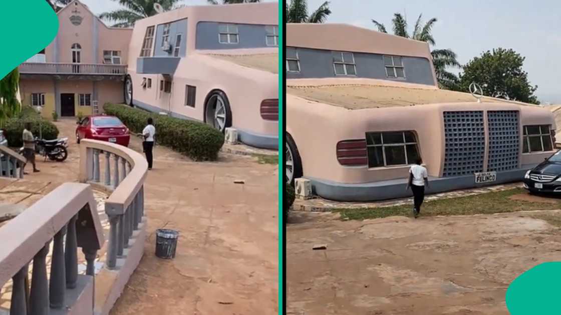 Nigerian lady shared her experience touring a 'Mercedes house' Delta state.