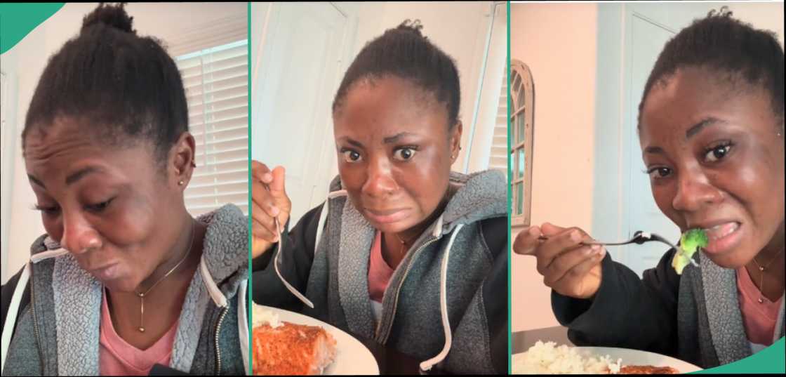 Nigerian lady causes stir with food she was served by her sister-in-law