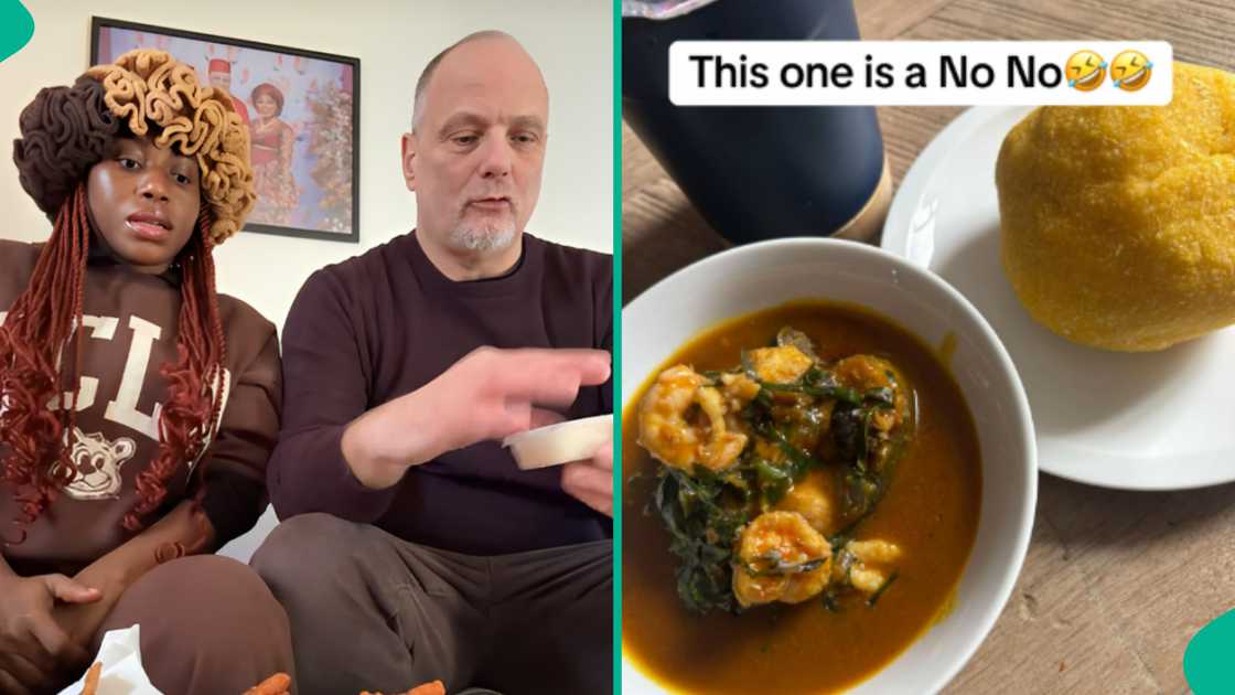 Reactions as Nigerian lady married to White man displays popular Nigerian foods he refuses to eat Reactions as Nigerian lady married to White man displays popular Nigerian foods he refuses to eat