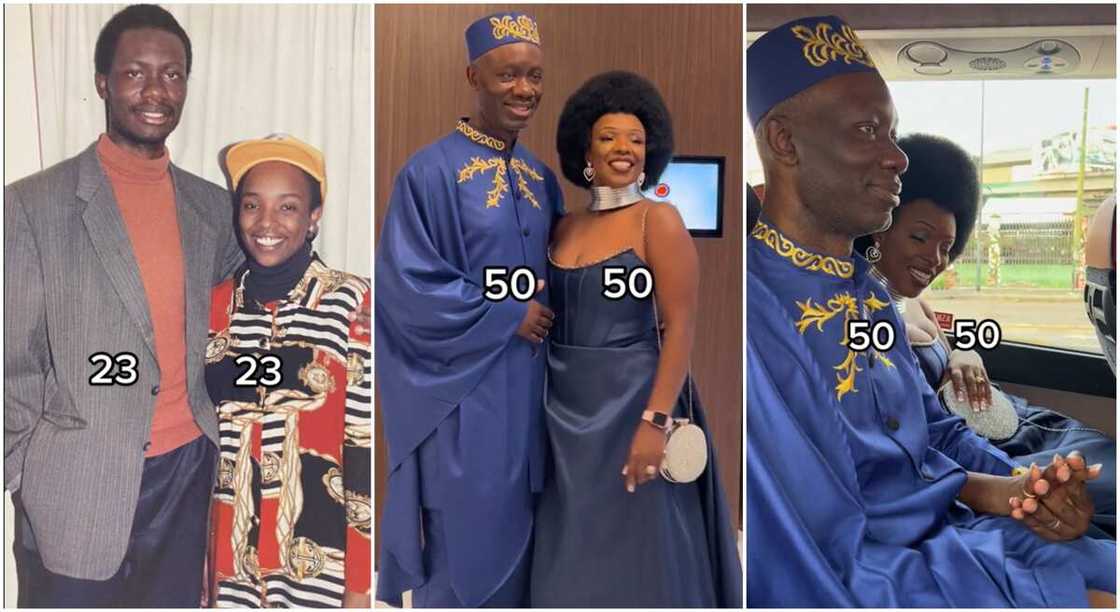 Photos of a couple who got married at the age of 23. Photos of a couple who got married at the age of 23.