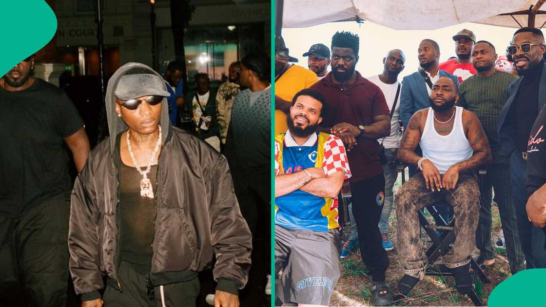 Wizkid drags Davido's crew for making videos of him at London nightclub. Wizkid drags Davido's crew for making videos of him at London nightclub.