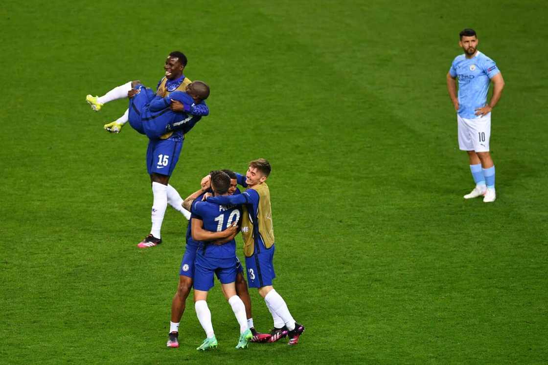 Kurt Zouma and N'Golo Kante.