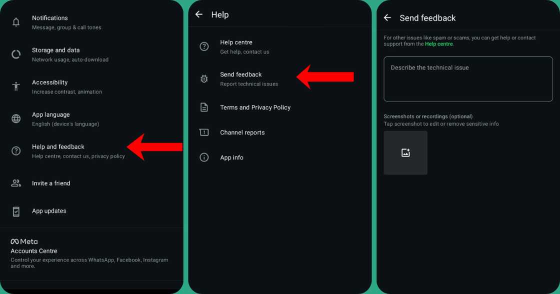 Steps to contact WhatsApp support Steps to contact WhatsApp support