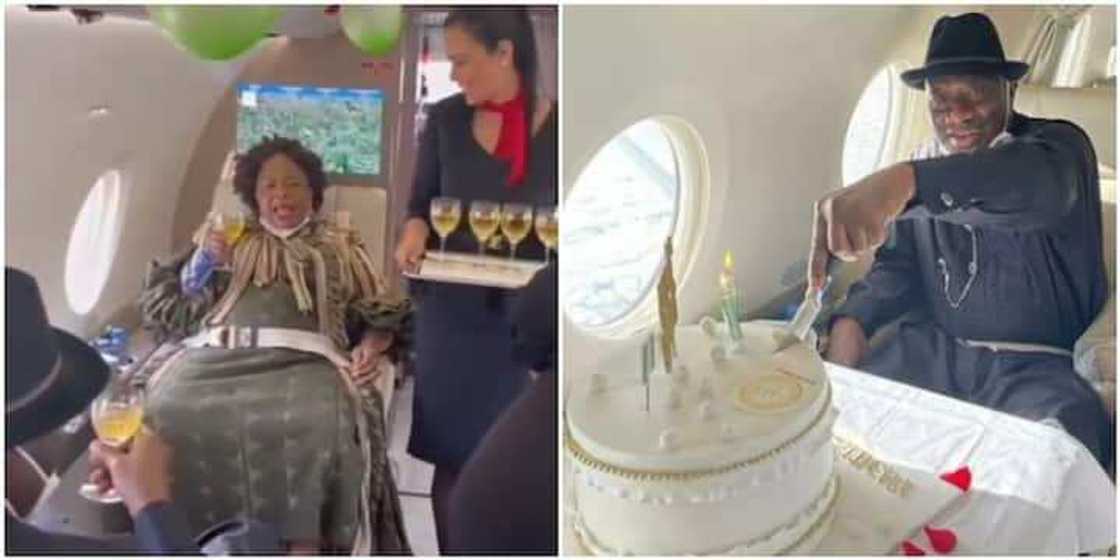 Patience Jonathan ta rerawa mijinta waka mai ban dariya yayinda ya cika shekaru 64 Patience Jonathan ta rerawa mijinta waka mai ban dariya yayinda ya cika shekaru 64