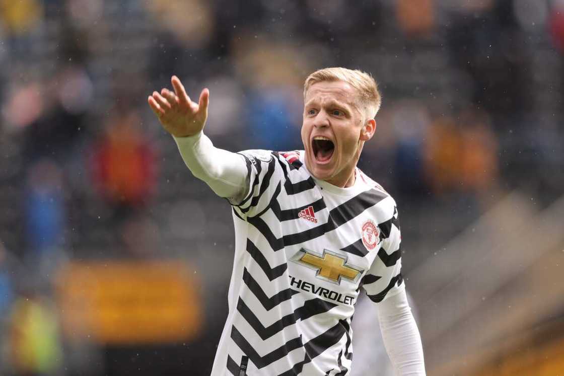 Man United star Donny van de Beek Man United star Donny van de Beek